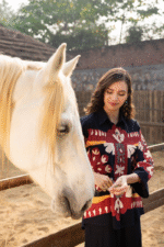 Back coord with florals hand paint - Image 5