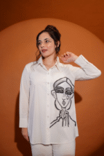 White shirt with embroidery - Image 3