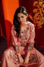 Onion pink plazzo suit - Image 3