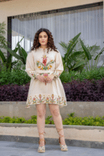 White summer dress with belt