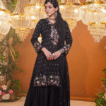 Black suit plazzo suit