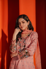 Onion pink plazzo suit - Image 4