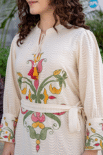 White summer dress with belt - Image 4