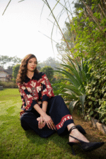 Back coord with florals hand paint - Image 2