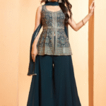 Plazzo dress with embellished top