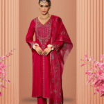 Readymade Salwar Suits with full length embroidery