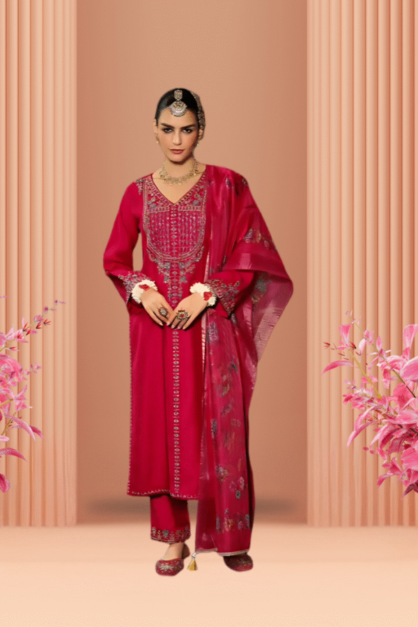Readymade Salwar Suits with full length embroidery