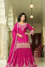 Chinon Rani Color Kurta Set