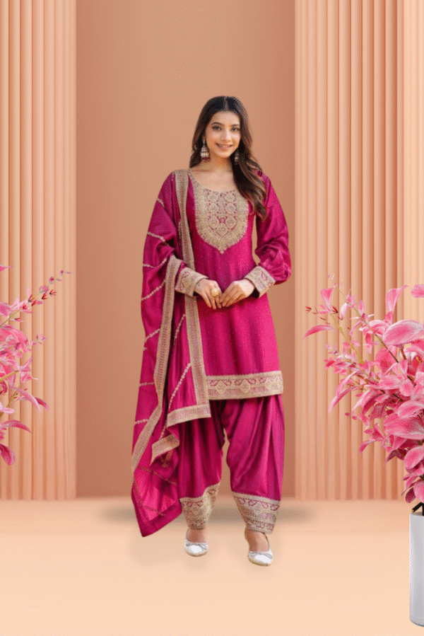 Pink Farshi salwar suit set