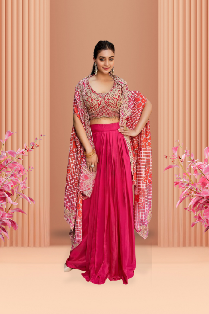 FW8 Lehnga with shrug - Image 1
