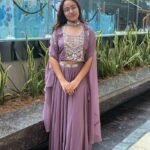 Luma - Lavender embroidered skirt set