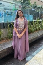 Luma - Lavender embroidered skirt set