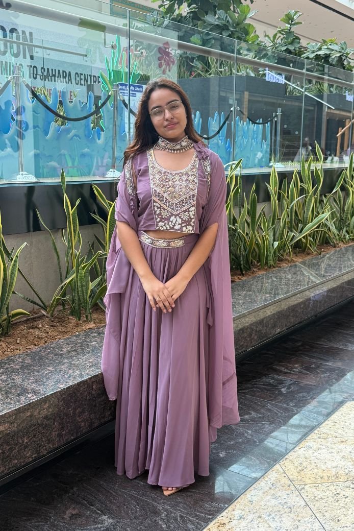 FW20 Luma - Lavender embroidered skirt set - Image 1