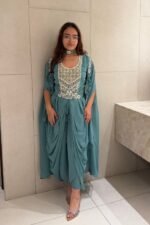 Tivra - Teal embroidered set - Image 2